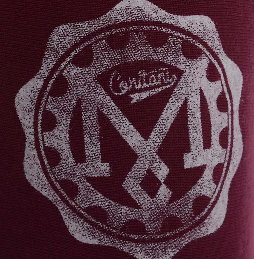 Meccanica Clothing Classic 'Fun' Screen-Print T-Shirt Burgundy