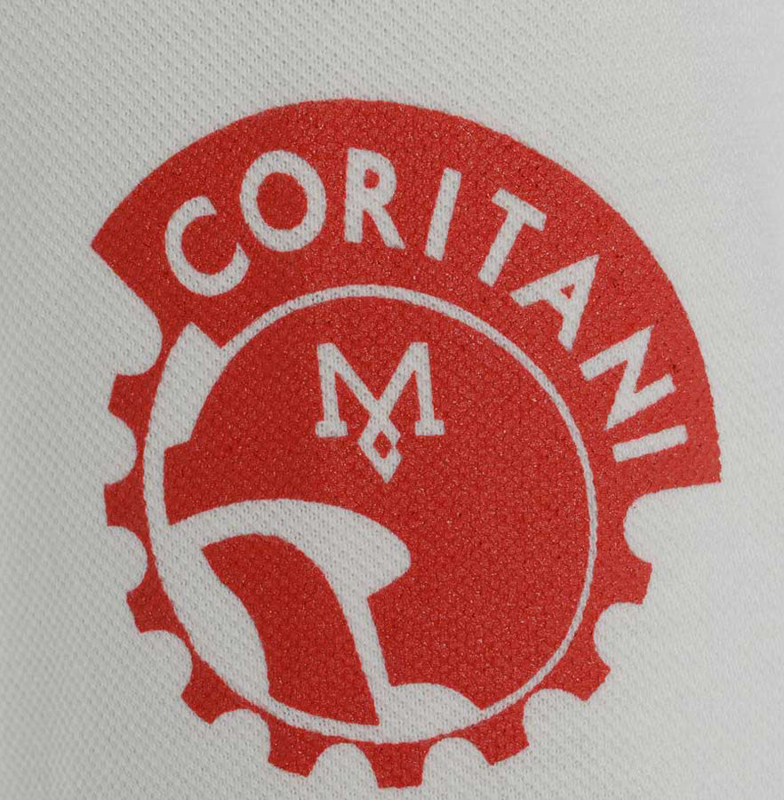 meccanica centurion motive logo right sleeve screen print