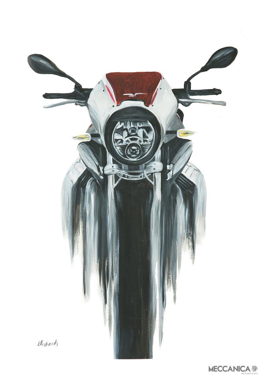 Moto Guzzi Quattro Valve Print