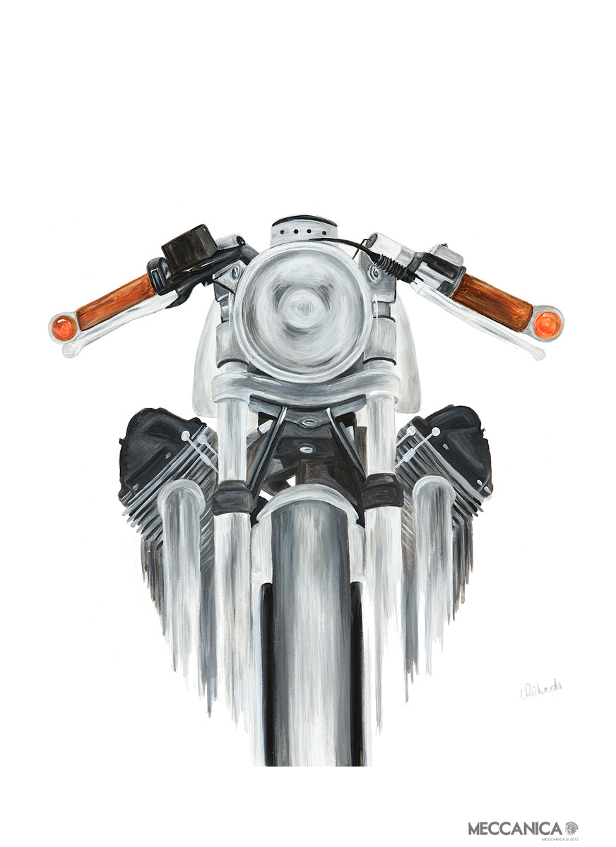 Moto Guzzi Kaffeemaschine Cafe Racer Print