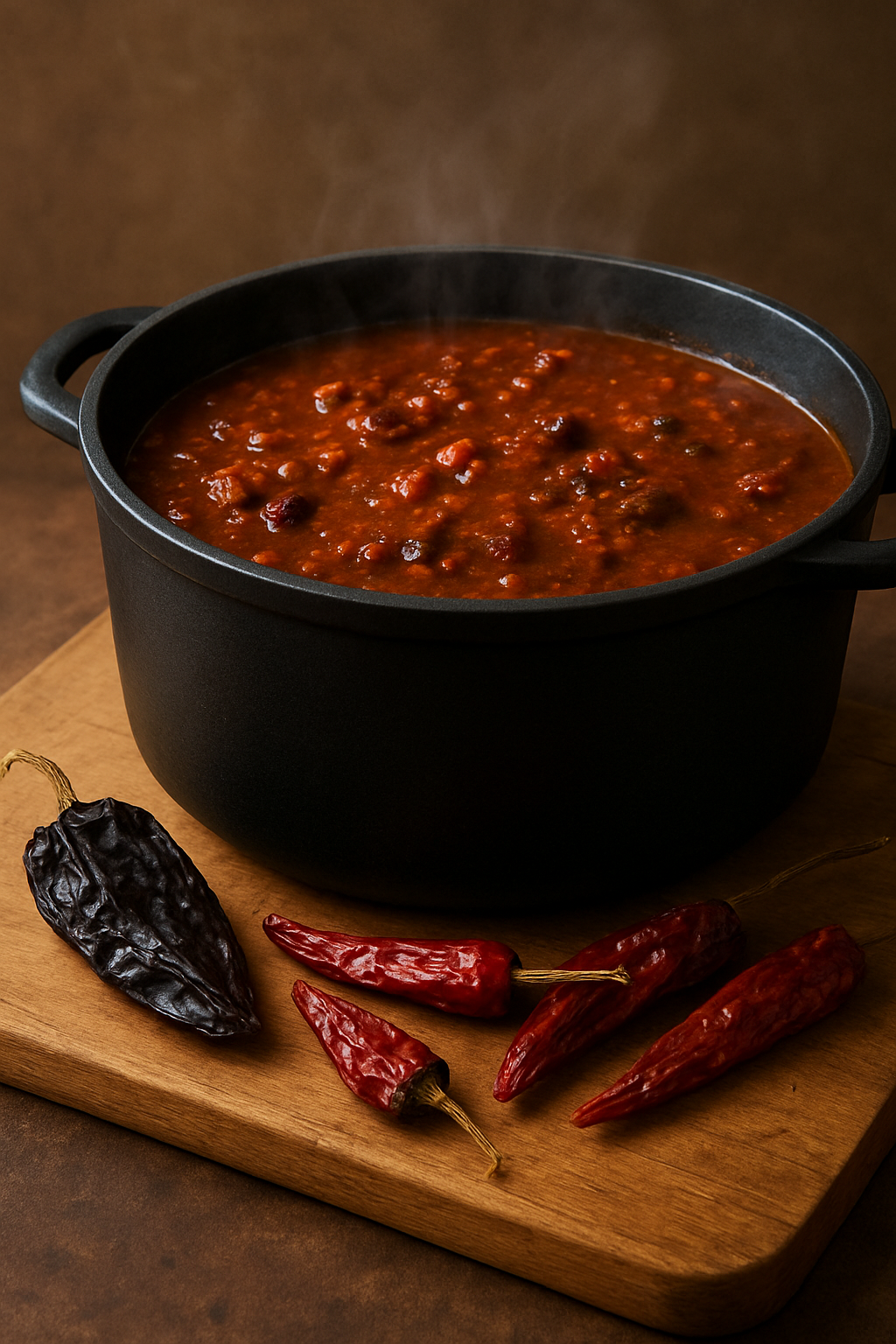 bowl of steaming chilli