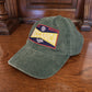 Meccanica Gears Brakes Antique Green Cotton Baseball Cap