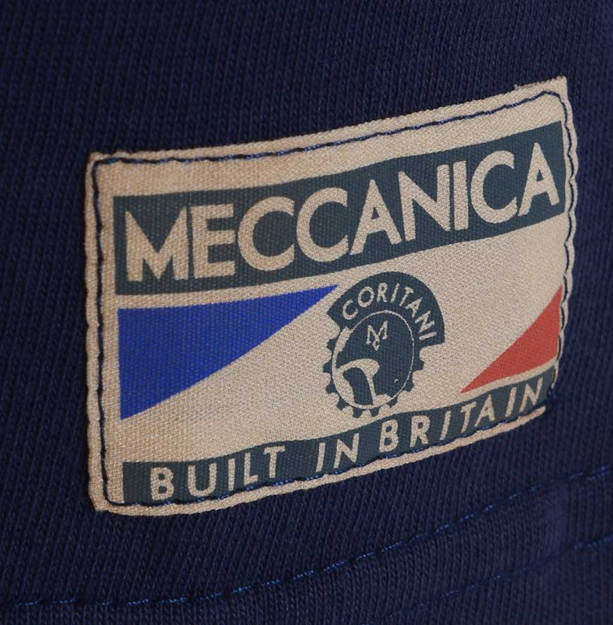 Meccanica Clothing Classic 'Fun' Screen-Print T-Shirt Navy Blue