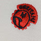 Meccanica Clothing centurion motive logo right chest embroidery in red