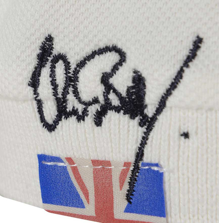 Meccanica Clothing white polo Union Jack and signature embroidery right sleeve