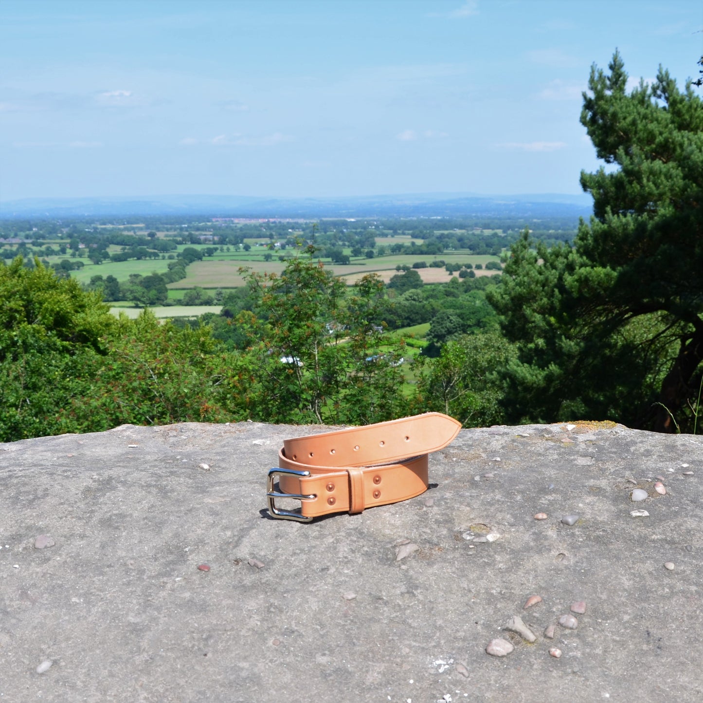 vegetable tanned natural leather heavy duty belt alderley edge