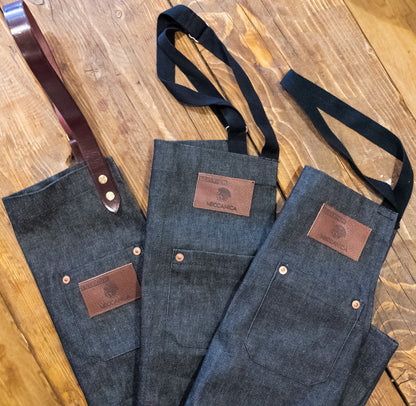 black selvedge denim apron range