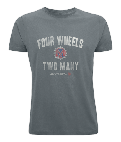Meccanica Clothing T-Shirt Two Wheels Charcoal